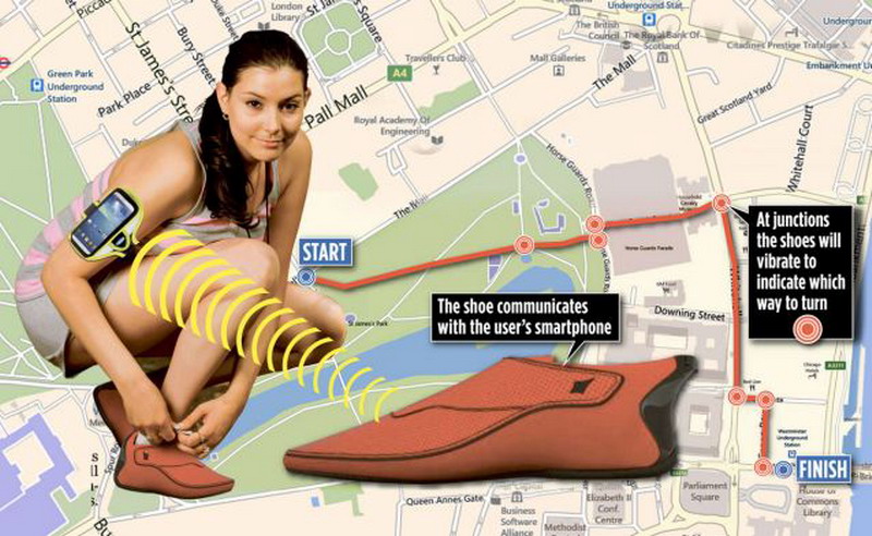 Новая умная обувь может взять на себя роль GPS-навигатора